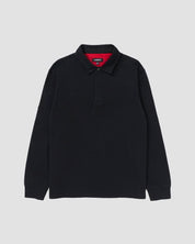 Long Sleeve 3 Button Rugby Polo-TENORE