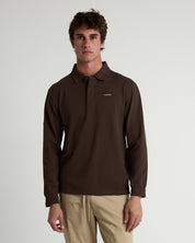 Long Sleeve 3 Button Rugby Polo-TENORE