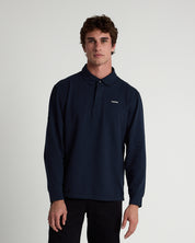 Long Sleeve 3 Button Rugby Polo-TENORE