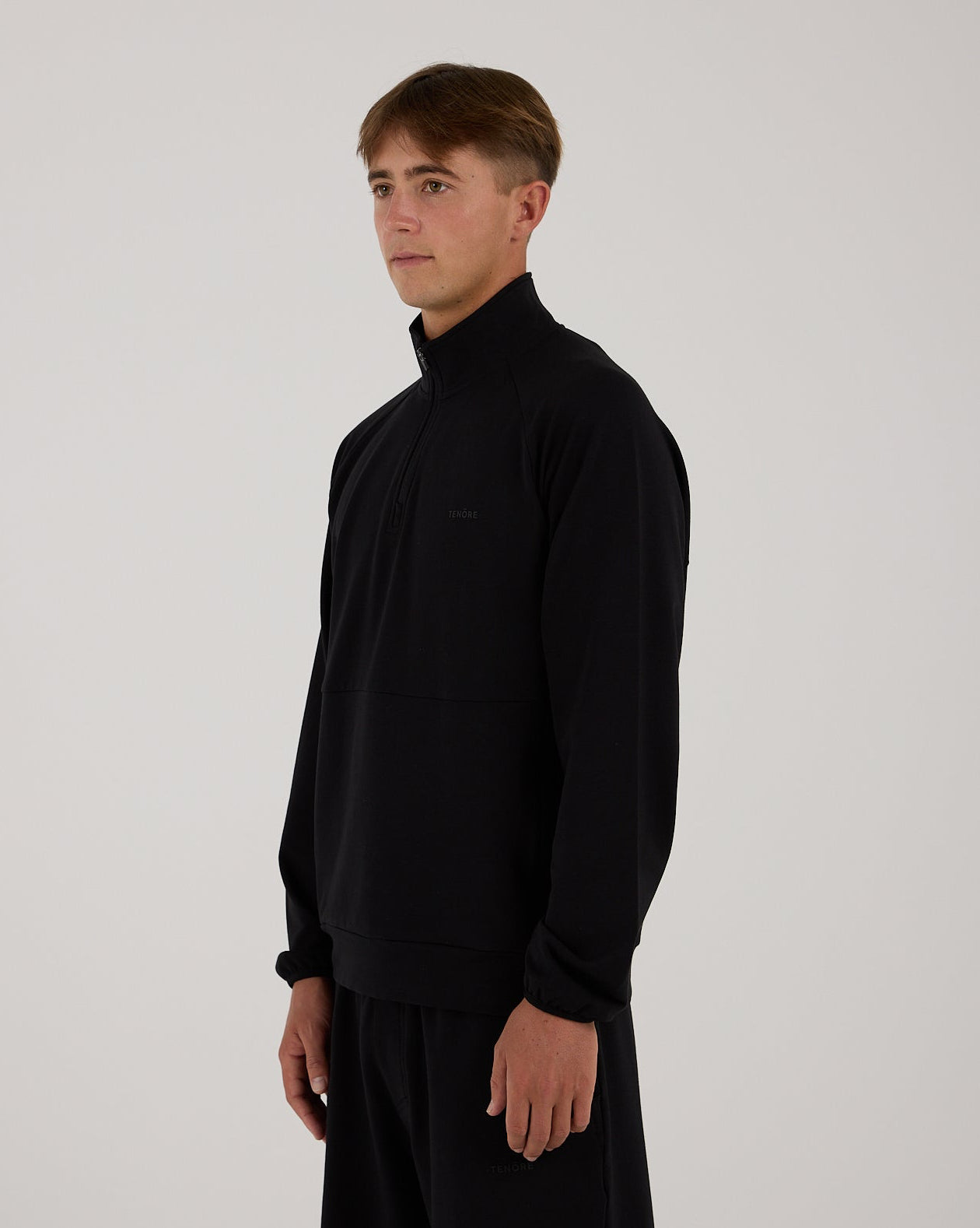 Modal Terry 1/4 Zip-TENORE