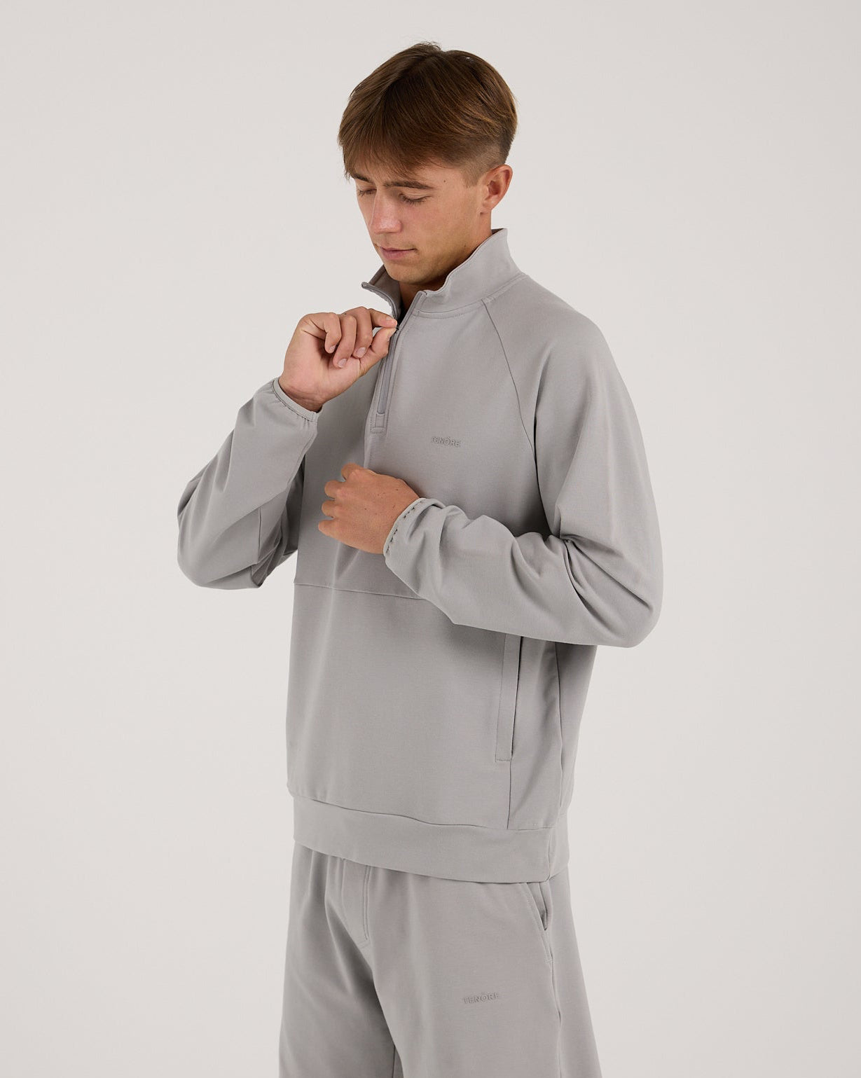 Modal Terry 1/4 Zip-TENORE