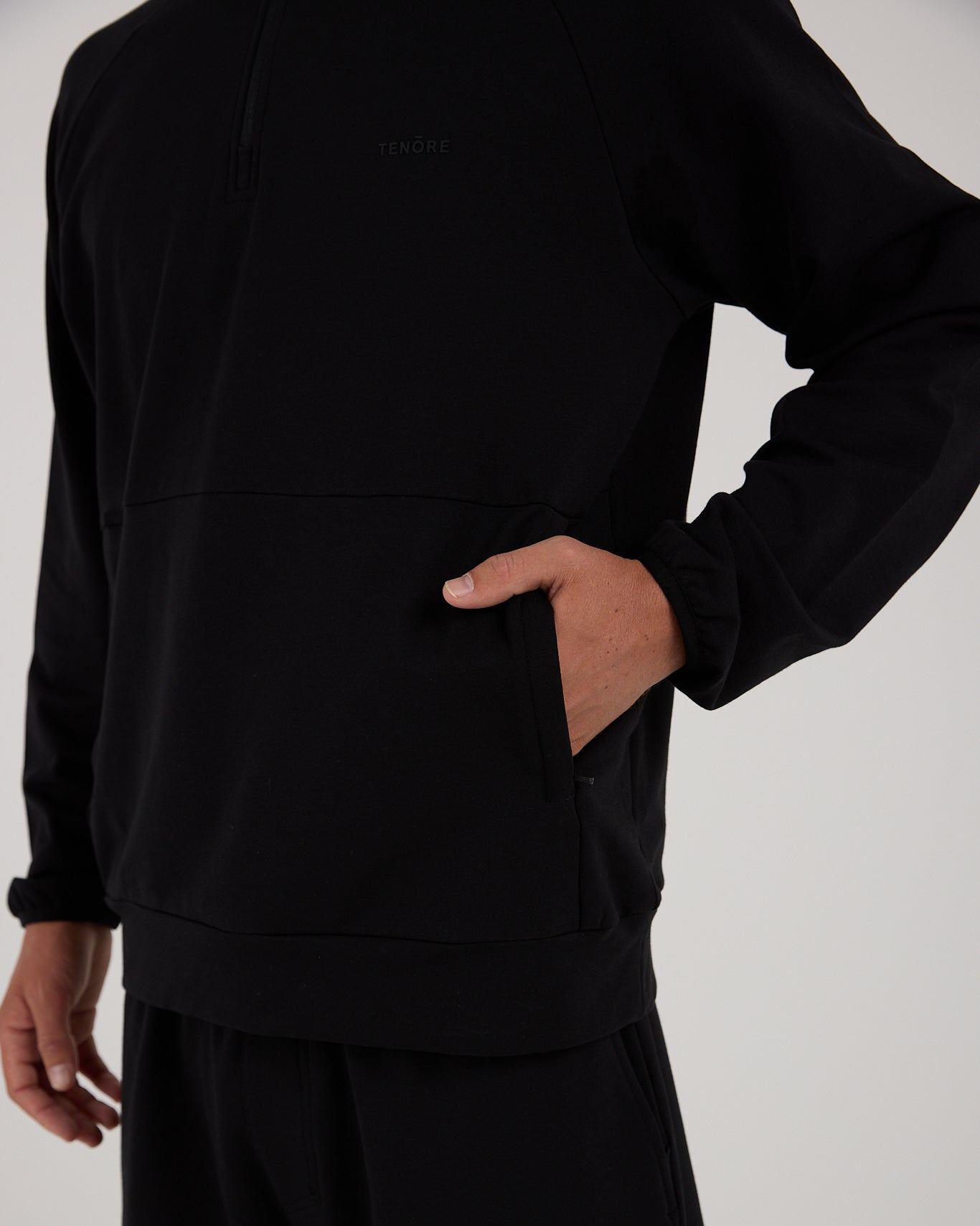 Modal Terry 1/4 Zip-TENORE