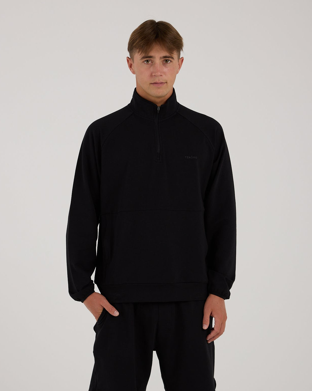 Modal Terry 1/4 Zip-TENORE