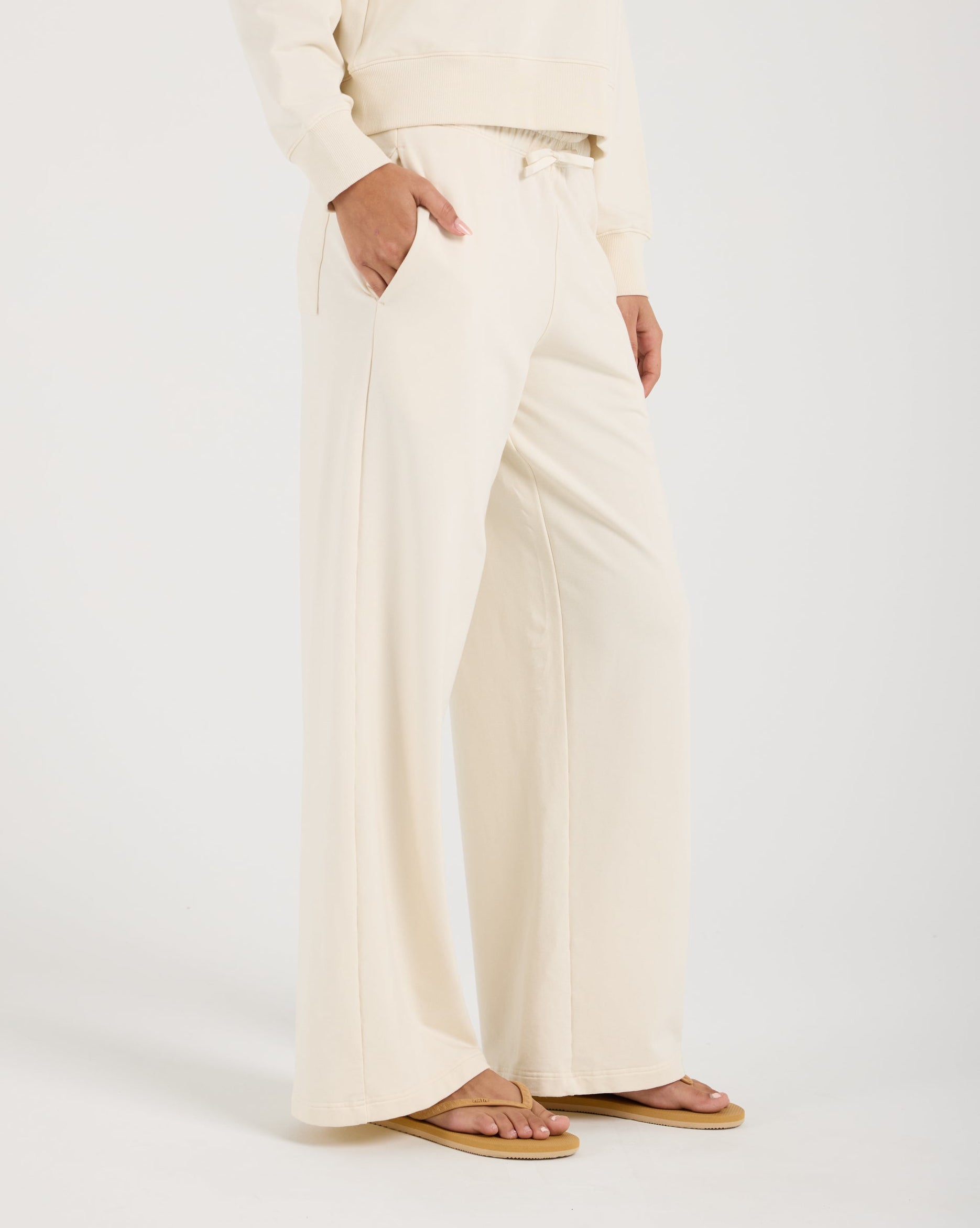 Modal Terry Open Leg Sweatpant-TENORE