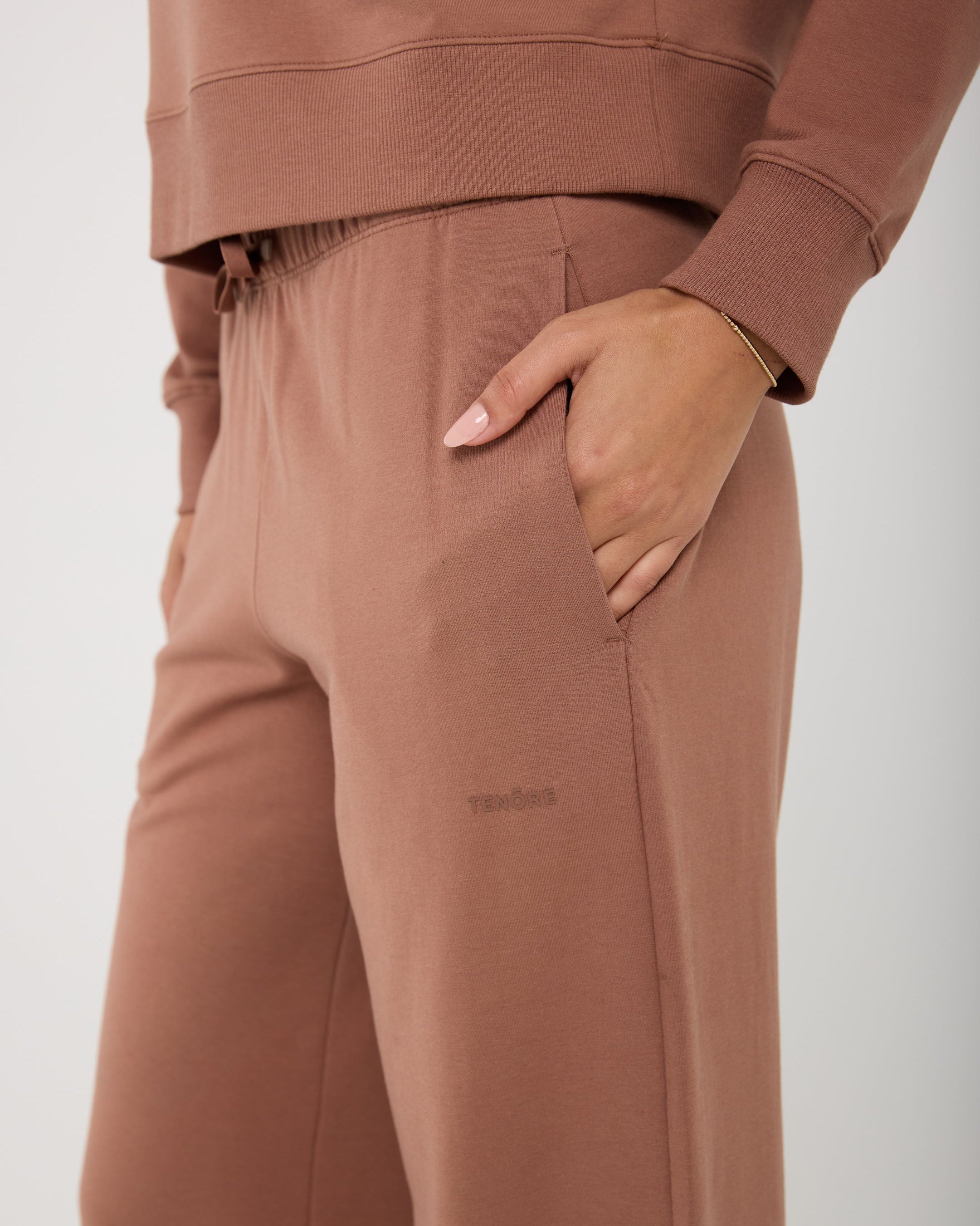 Modal Terry Open Leg Sweatpant-TENORE