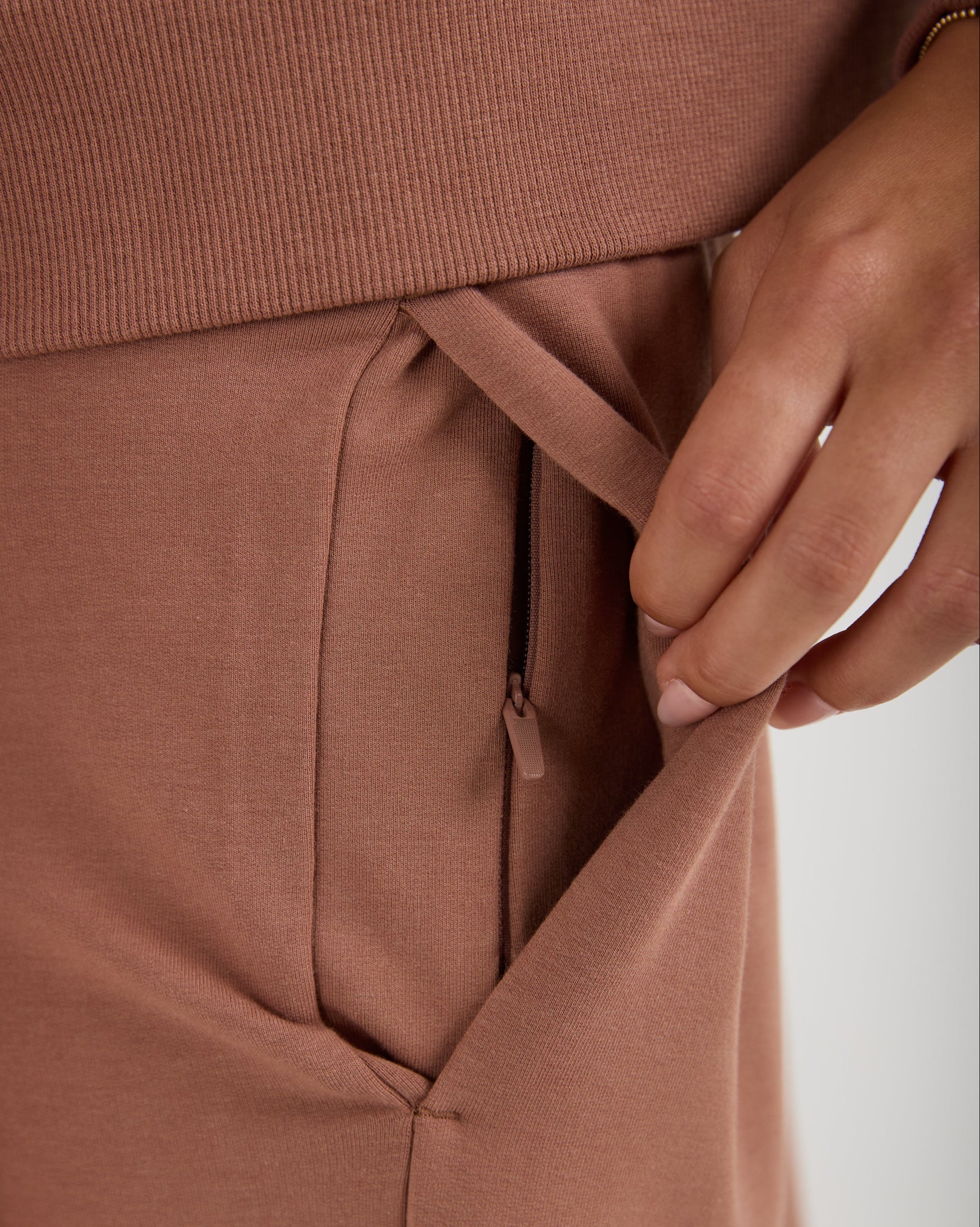 Modal Terry Open Leg Sweatpant-TENORE