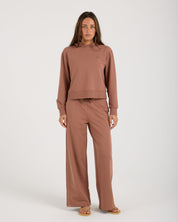 Modal Terry Open Leg Sweatpant-TENORE