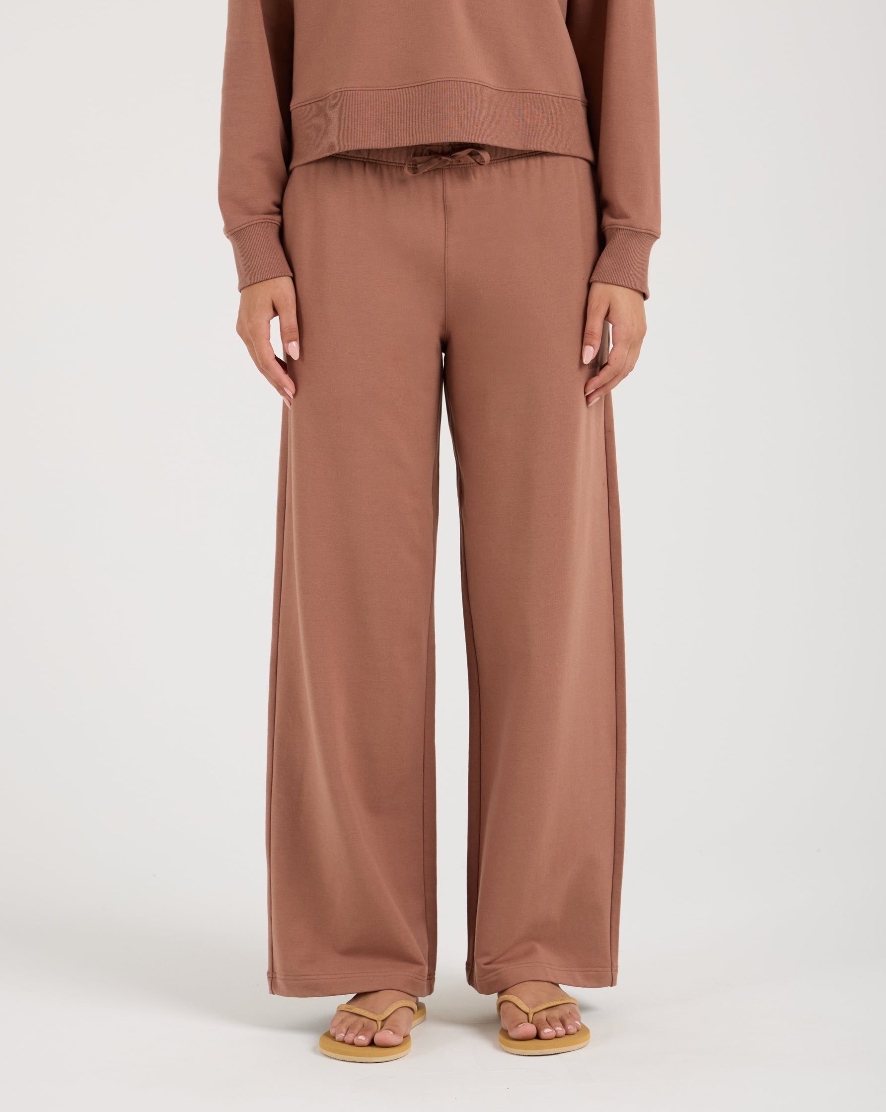 Modal Terry Open Leg Sweatpant-TENORE