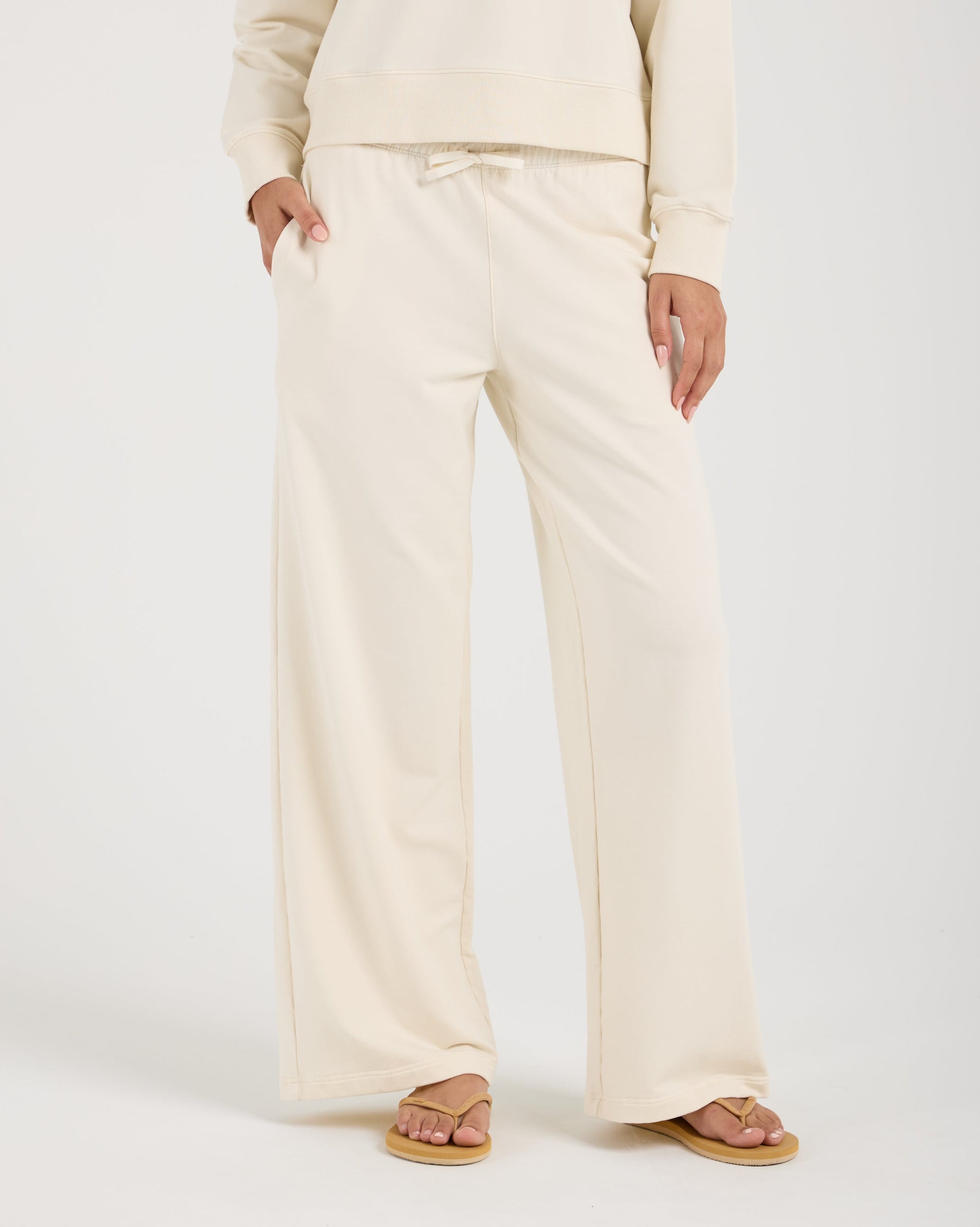 Modal Terry Open Leg Sweatpant-TENORE