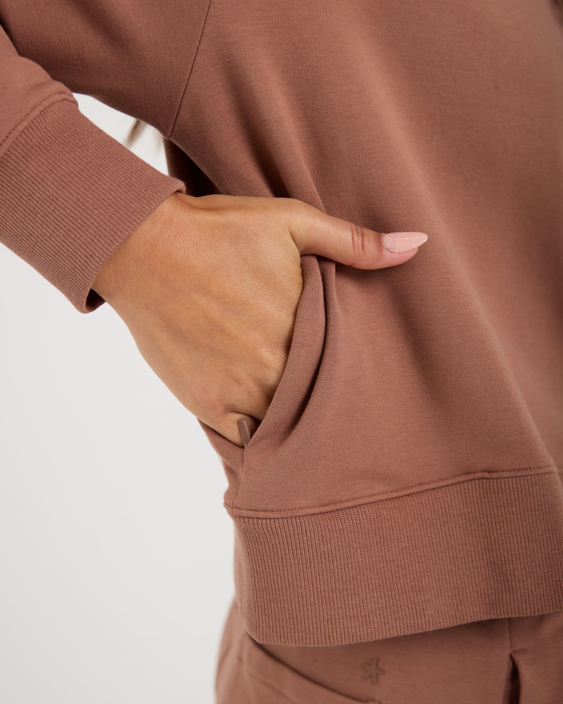 Modal Terry Pullover Hoodie-TENORE