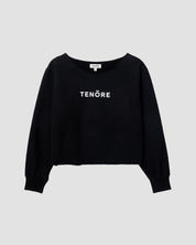 Off the Shoulder Sweatshirt-TENORE