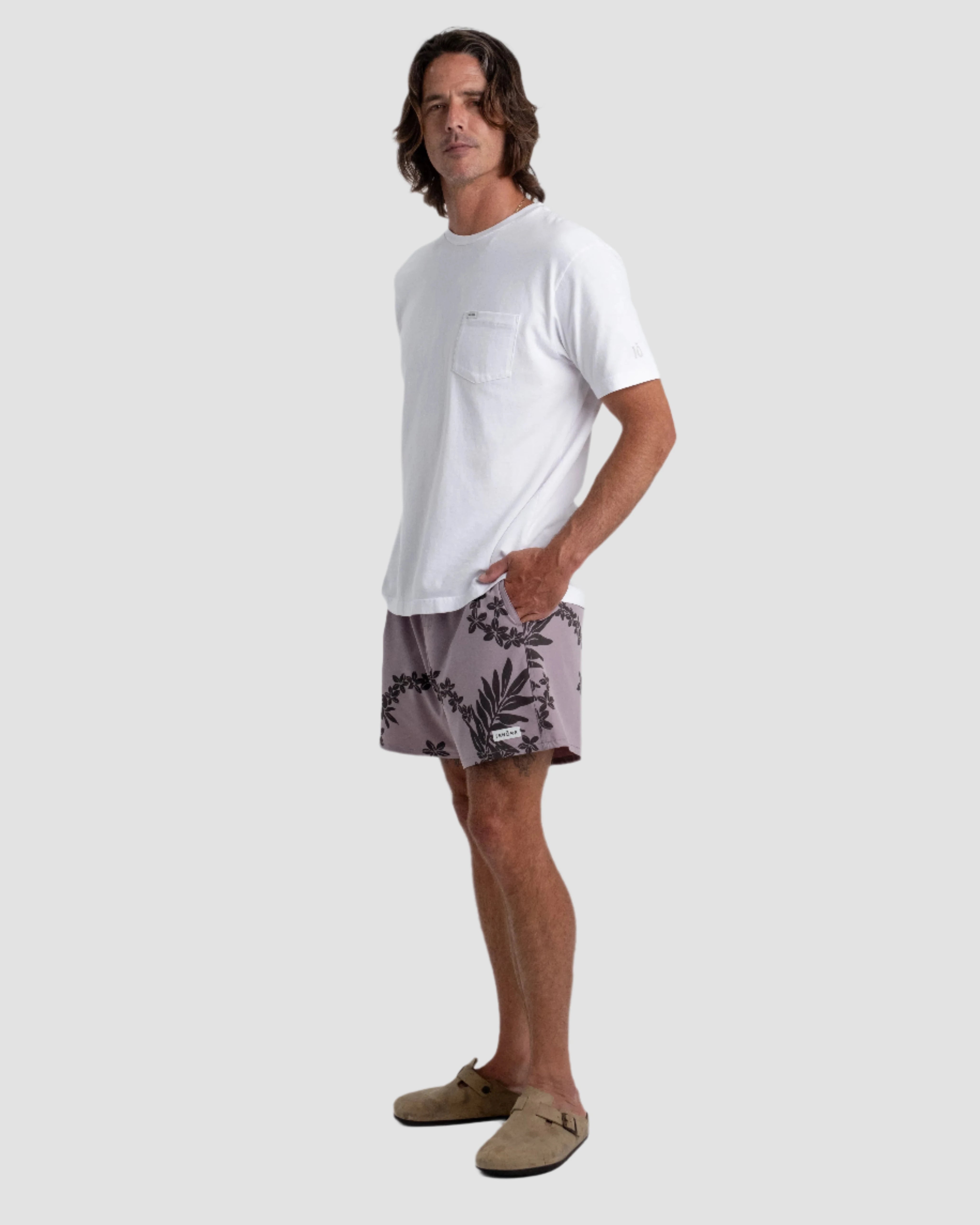 Printed Day Boardshort-TENORE