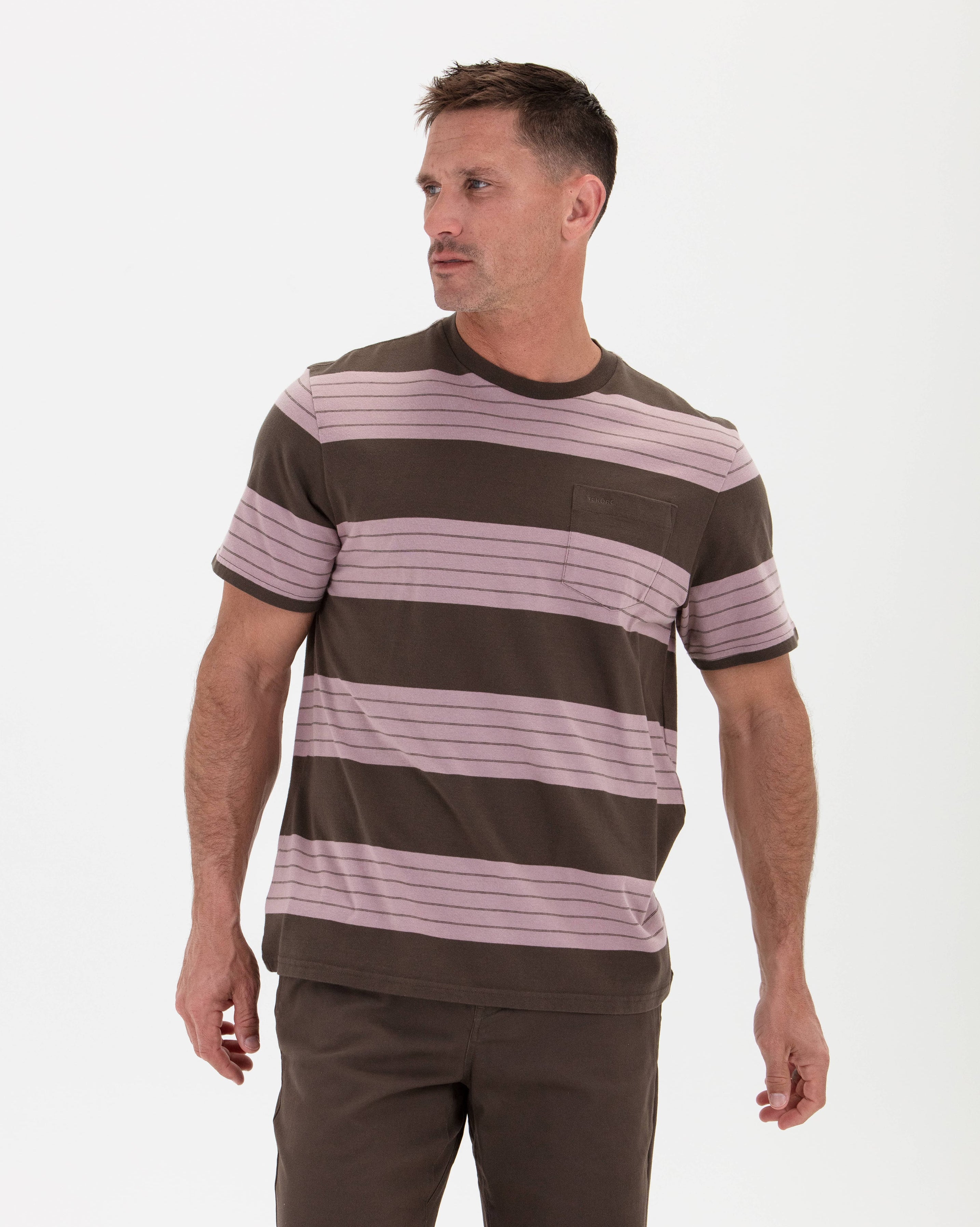 Stripe Tee Wide Band-TENORE
