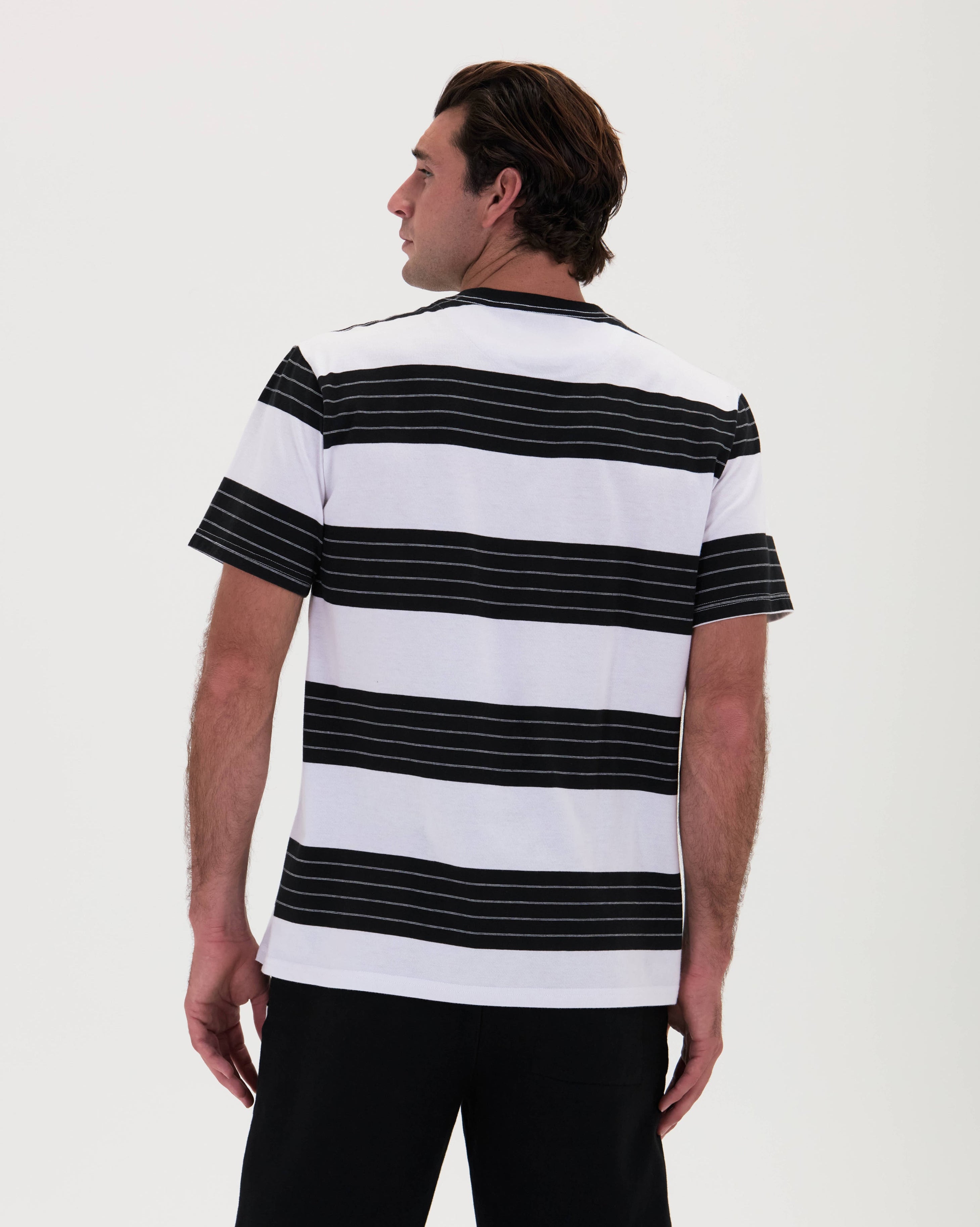 Stripe Tee Wide Band-TENORE