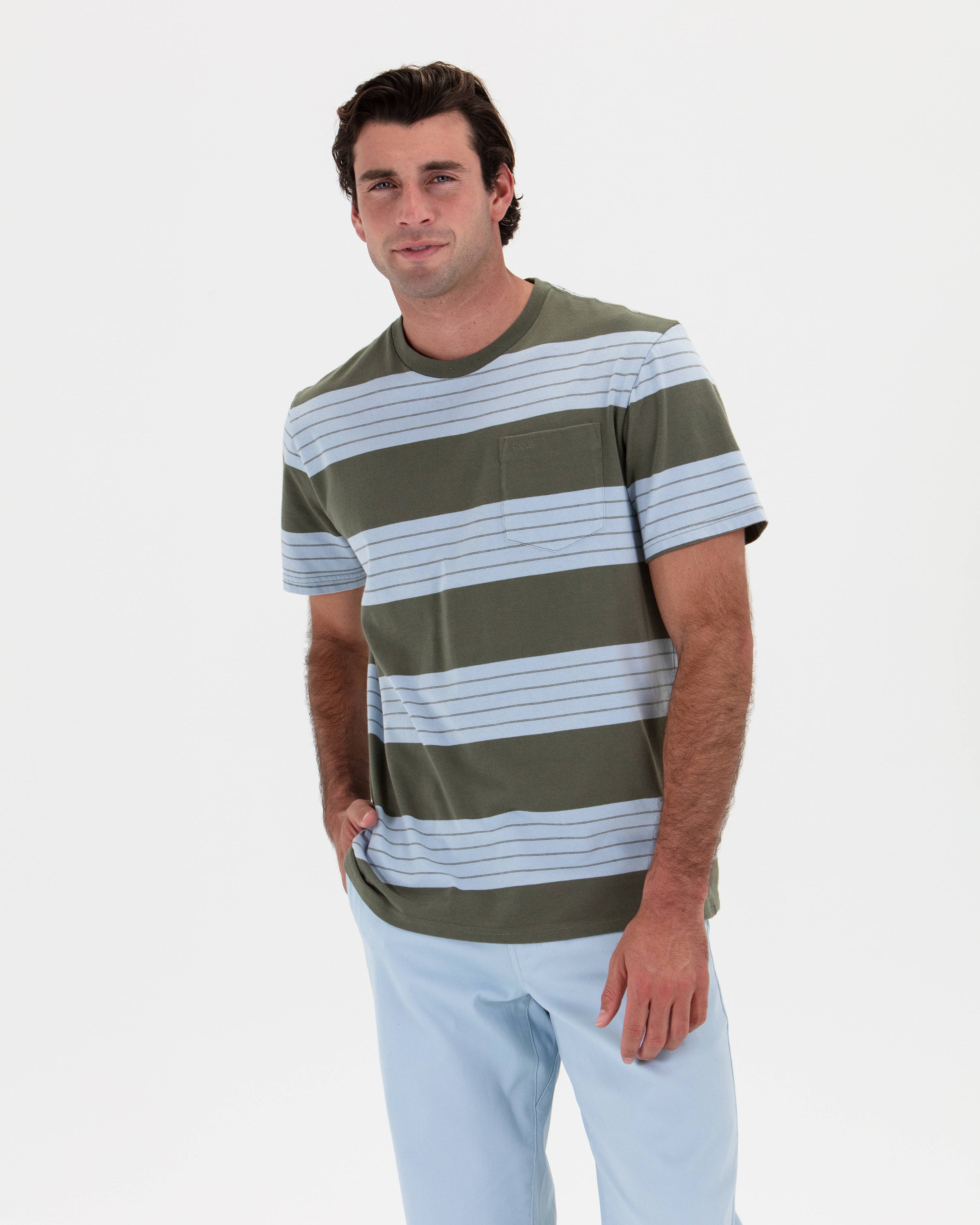 Stripe Tee Wide Band-TENORE