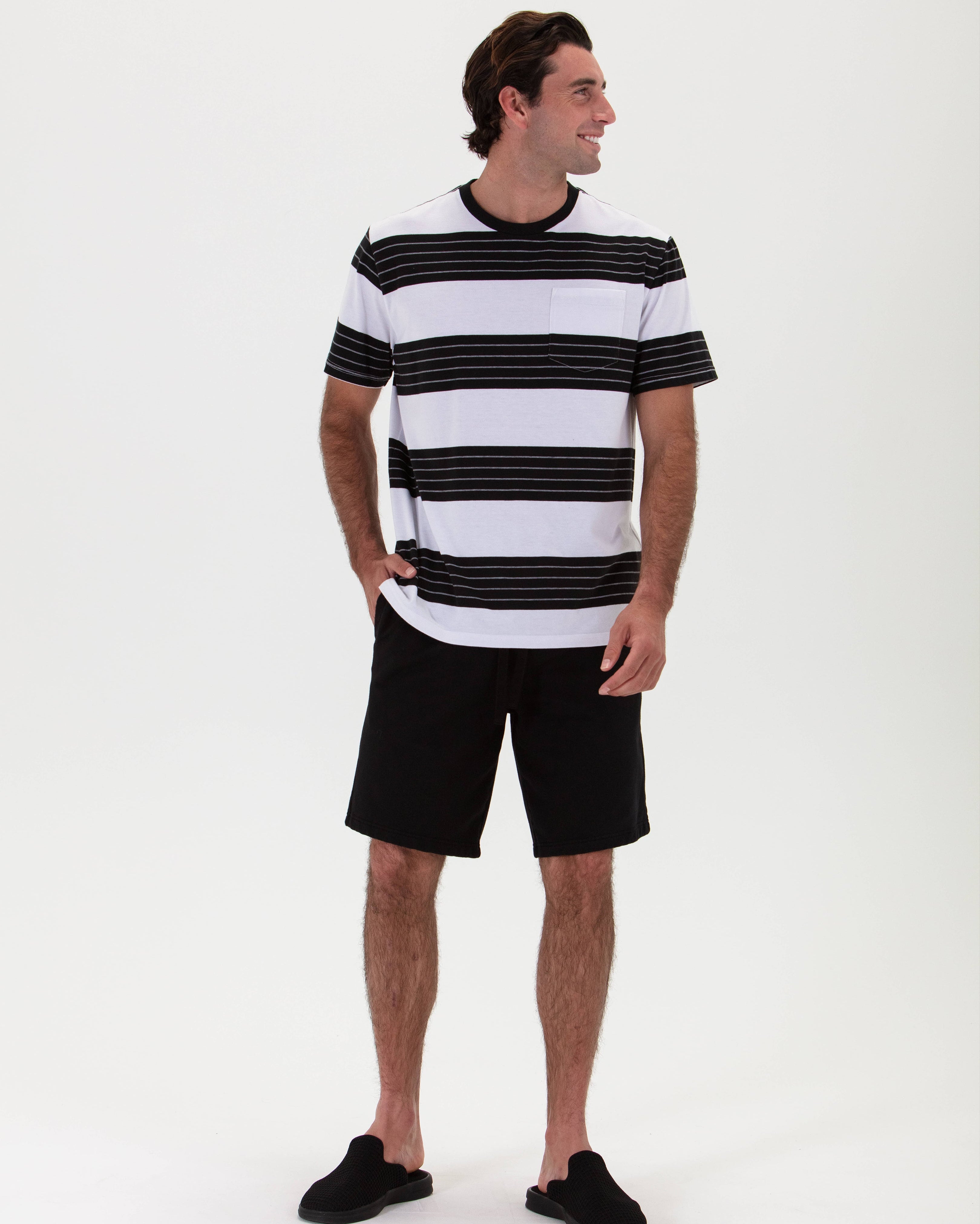 Stripe Tee Wide Band-TENORE