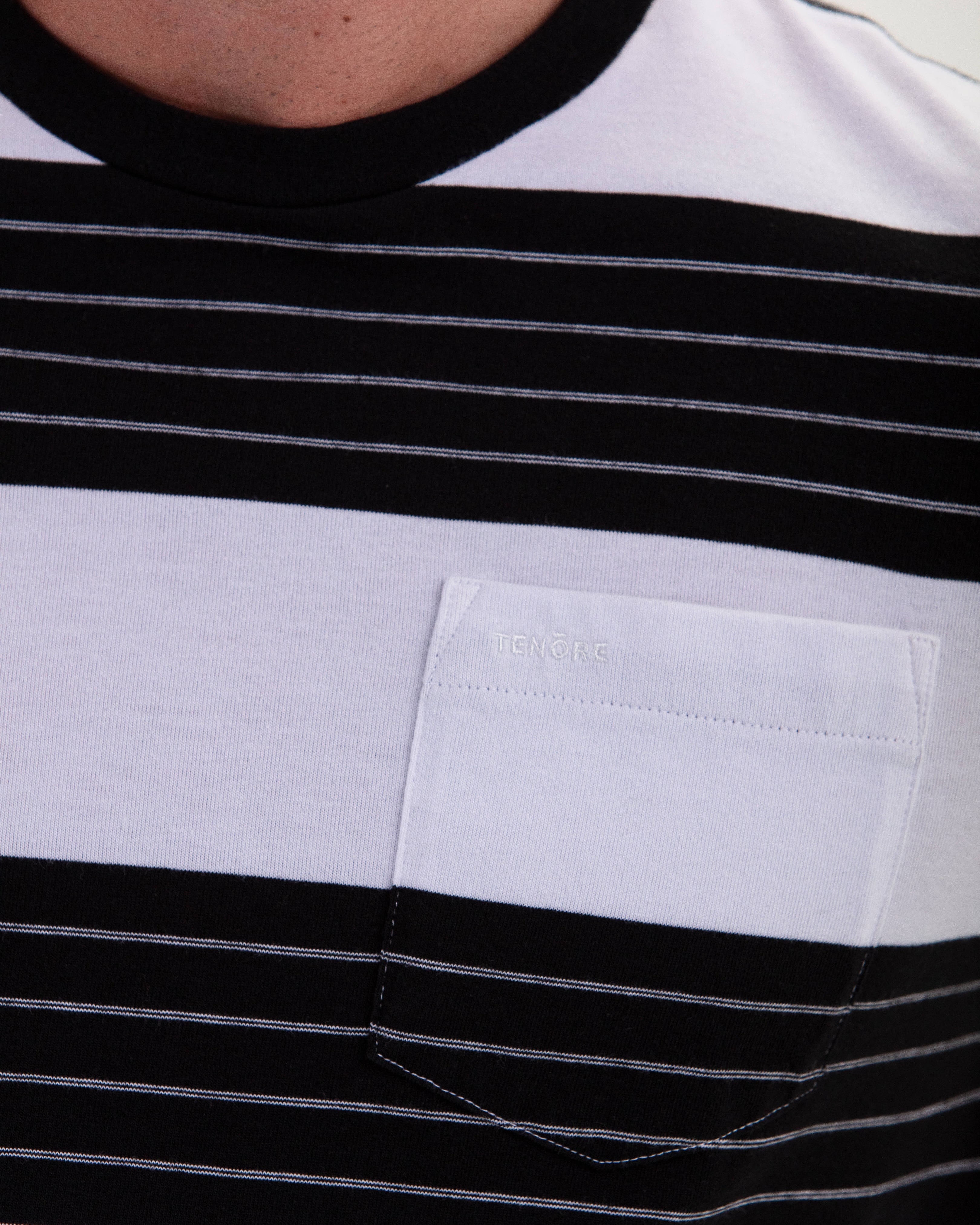 Stripe Tee Wide Band-TENORE