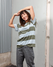 Stripe Tee Wide Band-TENORE