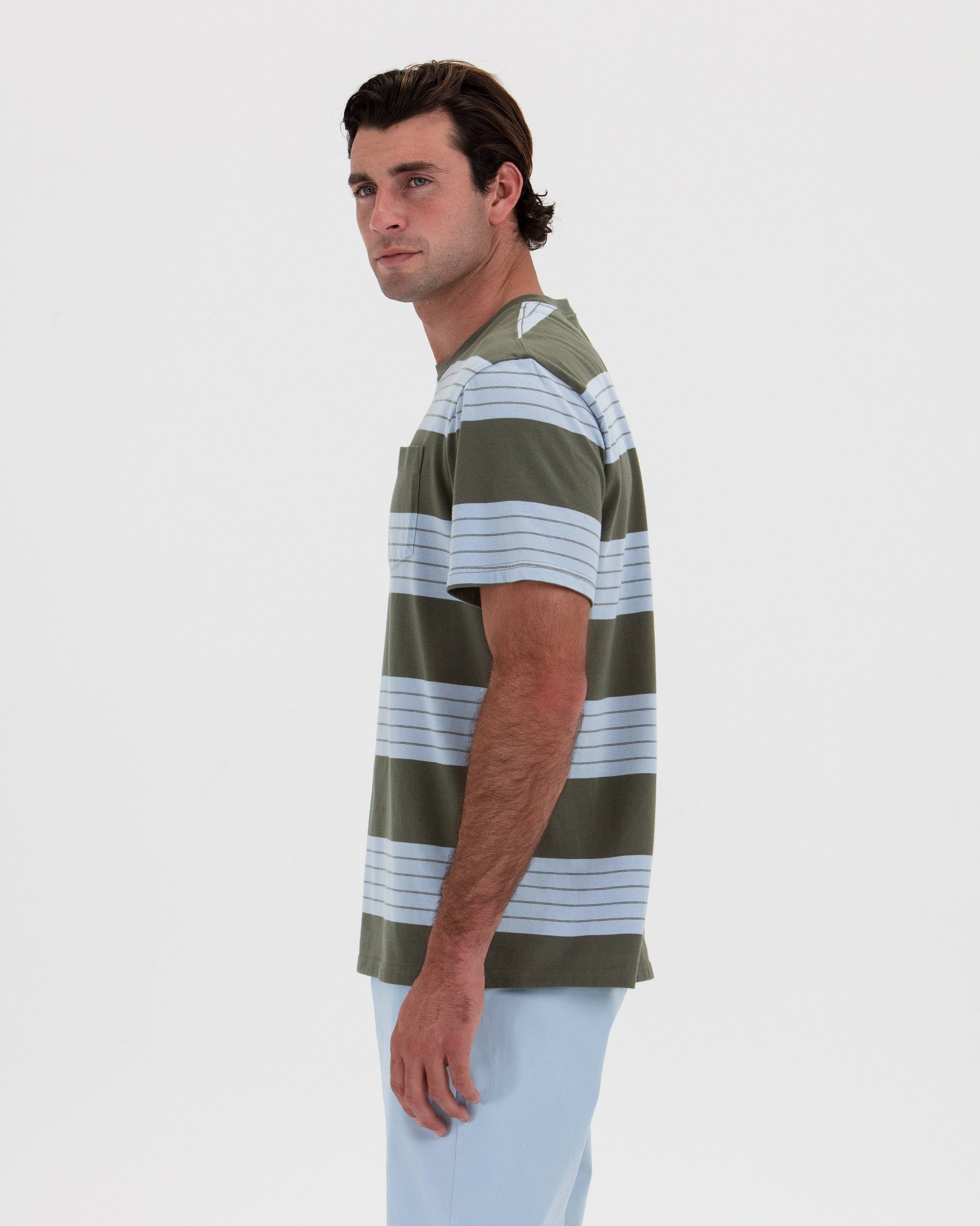Stripe Tee Wide Band-TENORE