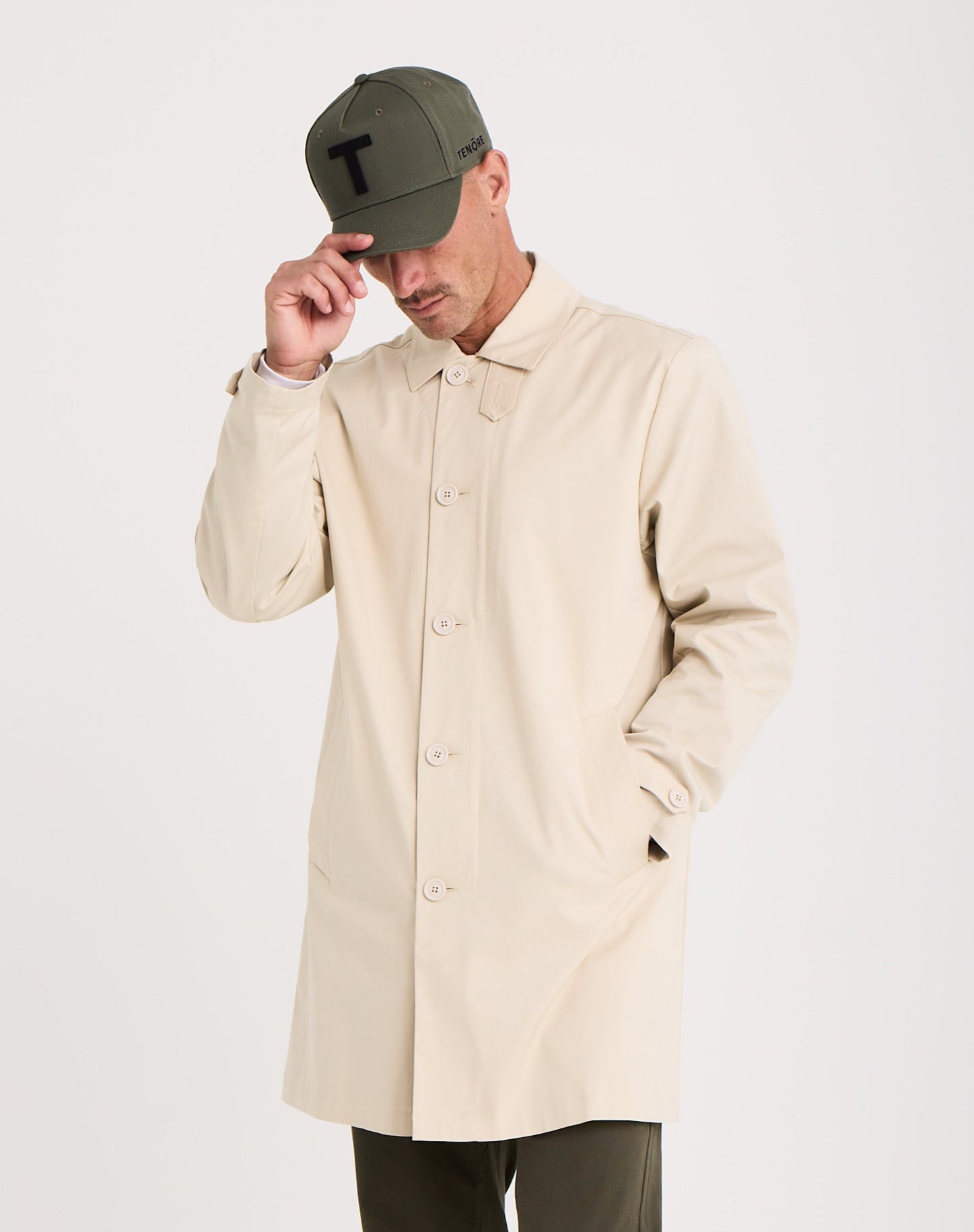 Twill Car Coat-TENORE