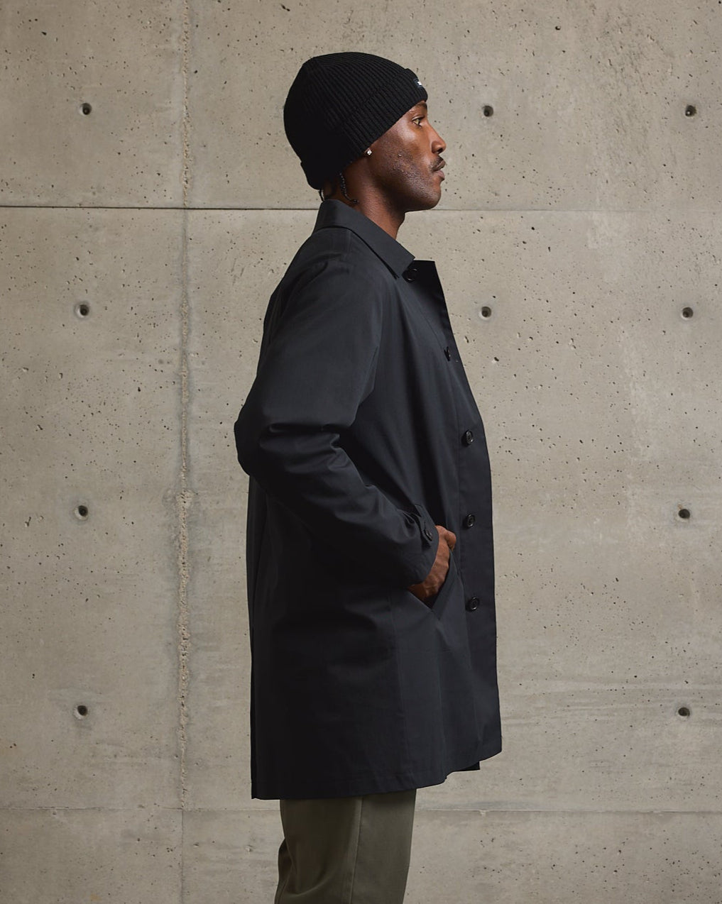 Twill Car Coat-TENORE