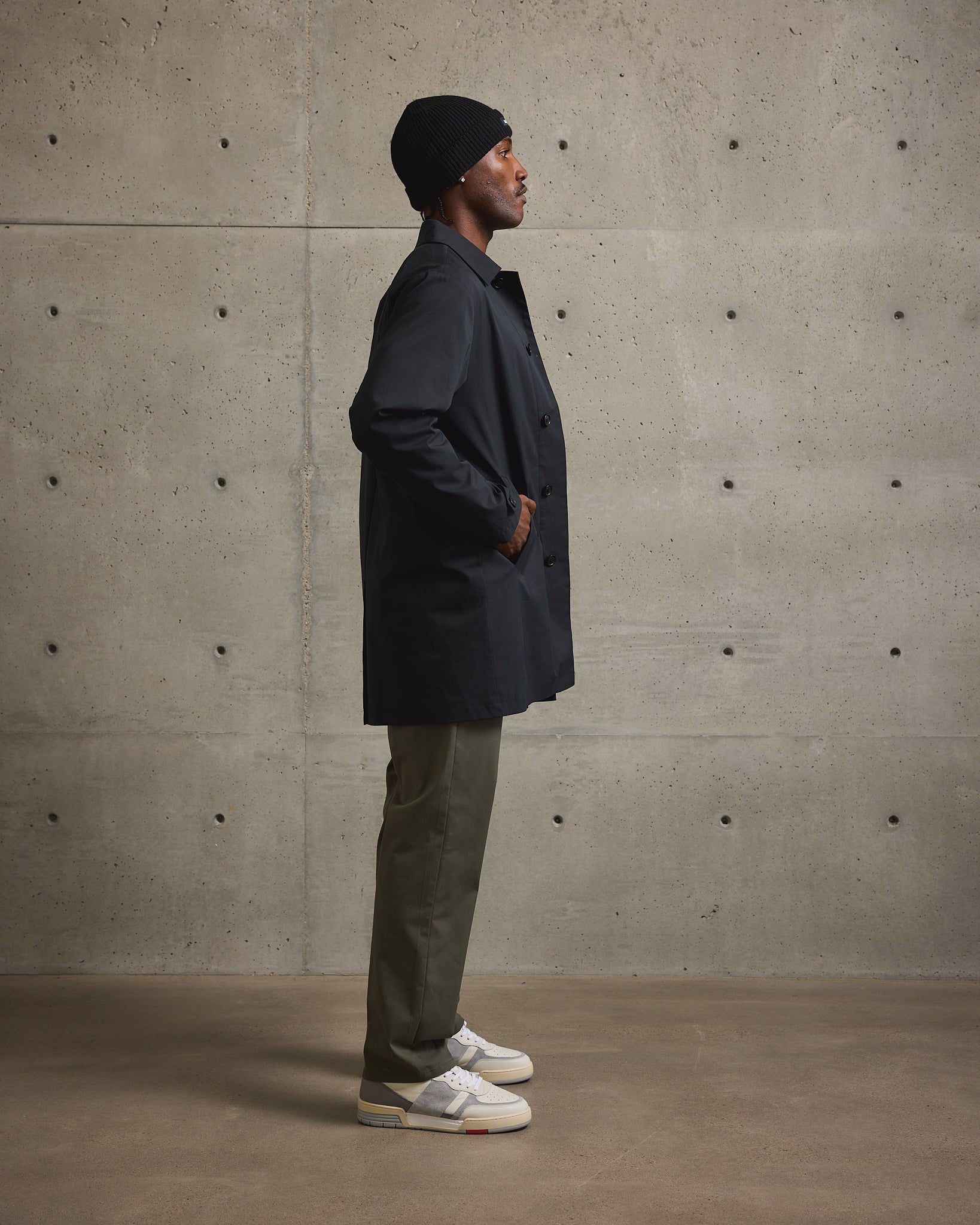 Twill Car Coat-TENORE