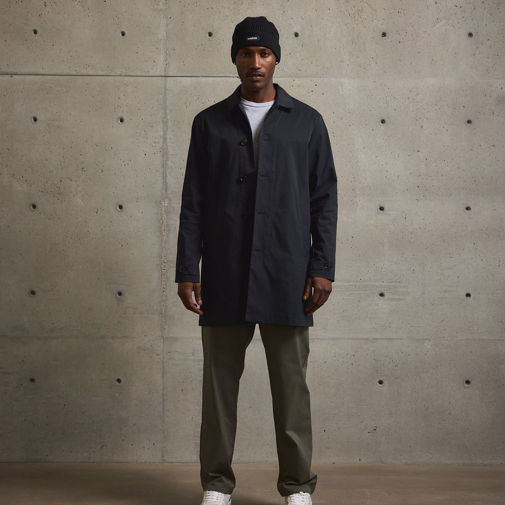 Twill Car Coat-TENORE