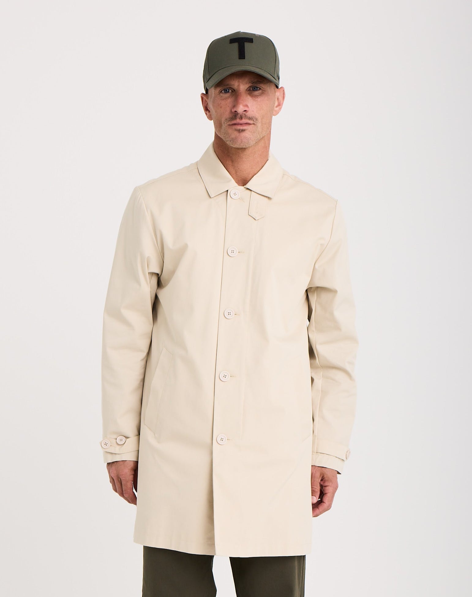 Twill Car Coat-TENORE