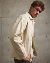 Twill Shirt Jacket-TENORE