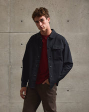 Twill Shirt Jacket-TENORE