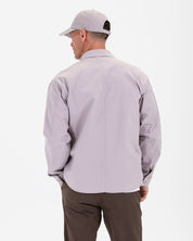 Twill Shirt Jacket-TENORE