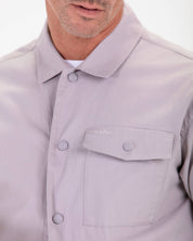 Twill Shirt Jacket-TENORE
