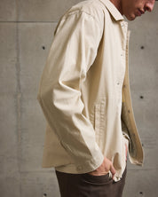 Twill Shirt Jacket-TENORE