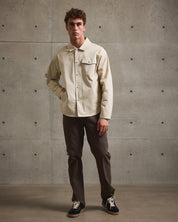 Twill Shirt Jacket-TENORE