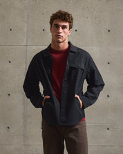 Twill Shirt Jacket-TENORE