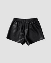 Vegan Leather Jog Short
