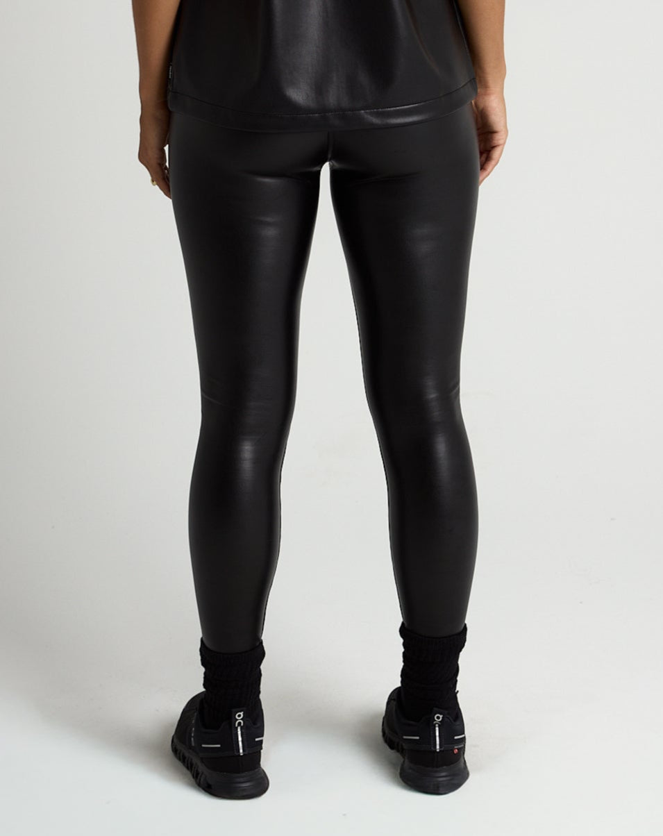 Vegan Leather Leggings-TENORE