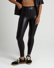 Vegan Leather Leggings-TENORE