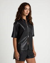 Vegan Leather Service Zip-TENORE