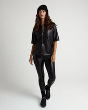 Vegan Leather Service Zip-TENORE