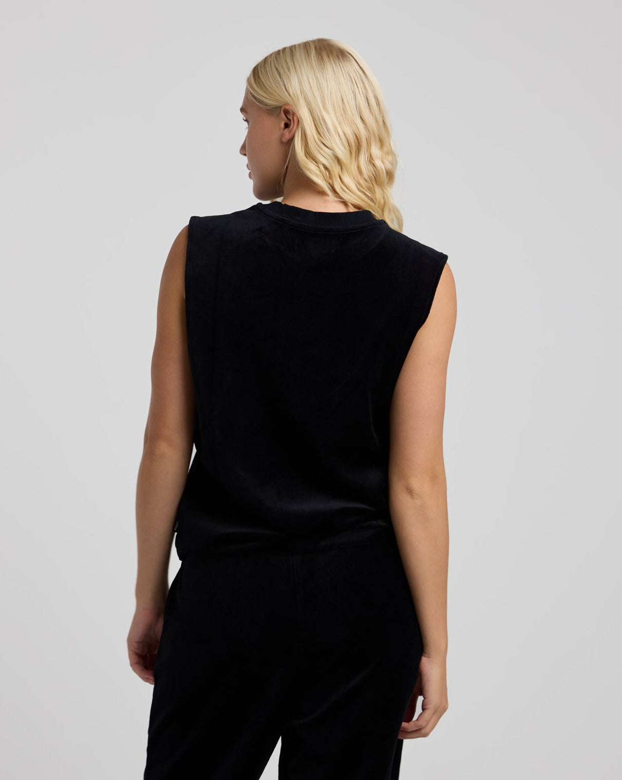 Velour Muscle Tank-TENORE