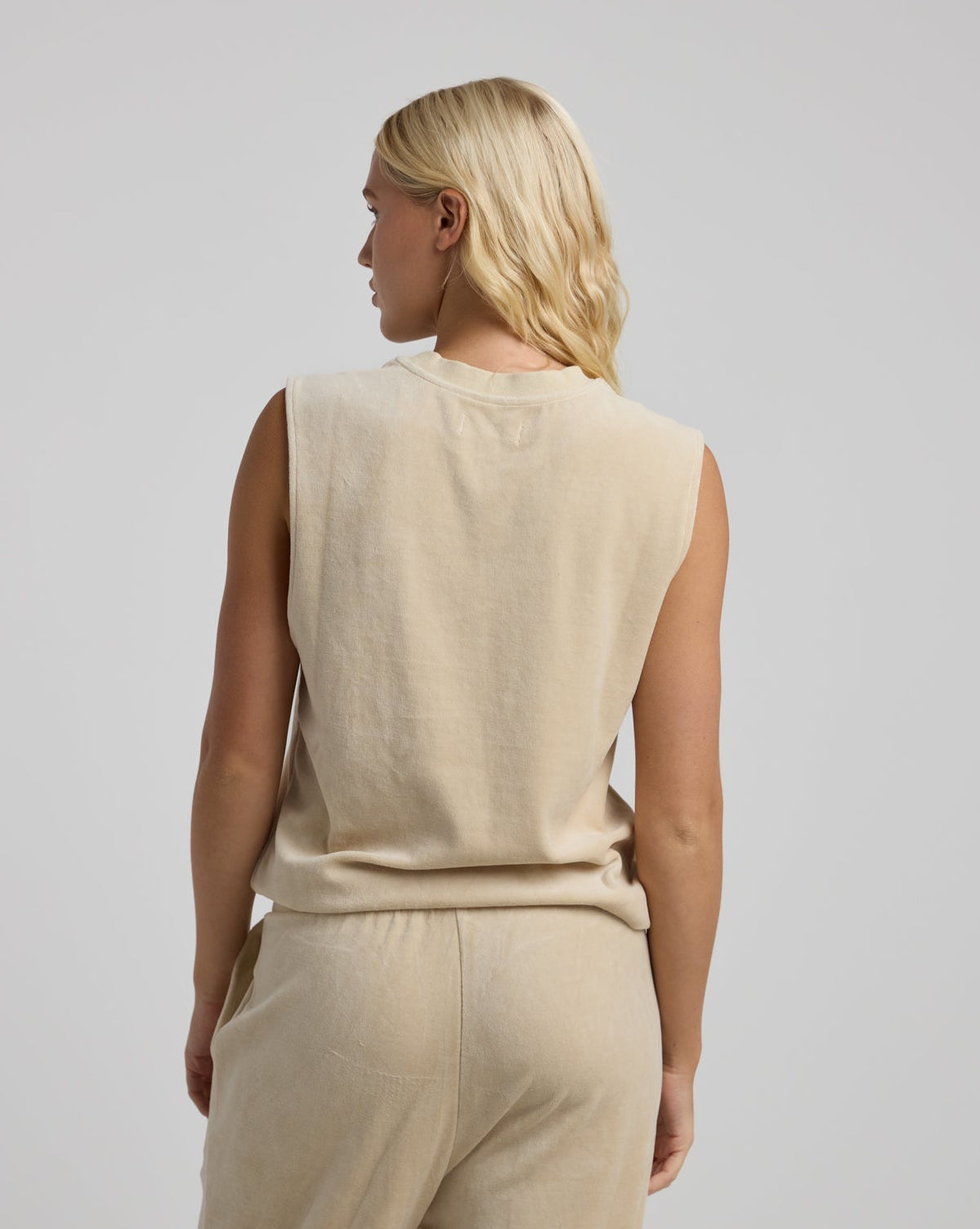 Velour Muscle Tank-TENORE