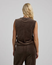 Velour Muscle Tank-TENORE