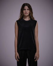 Velour Muscle Tank-TENORE