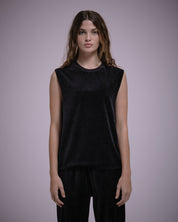 Velour Muscle Tank-TENORE