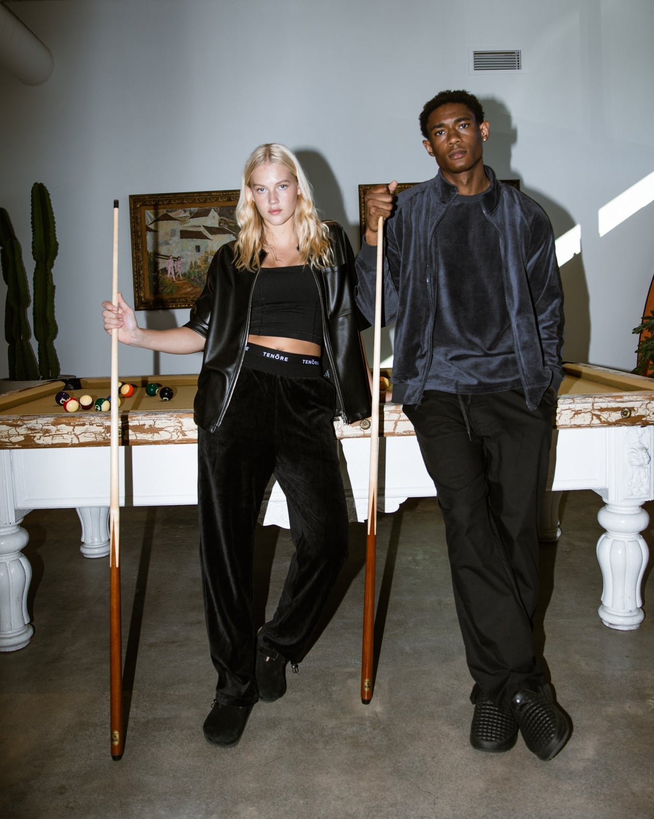 Velour Pant-TENORE