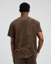 Velour Short Sleeve Tee-TENORE