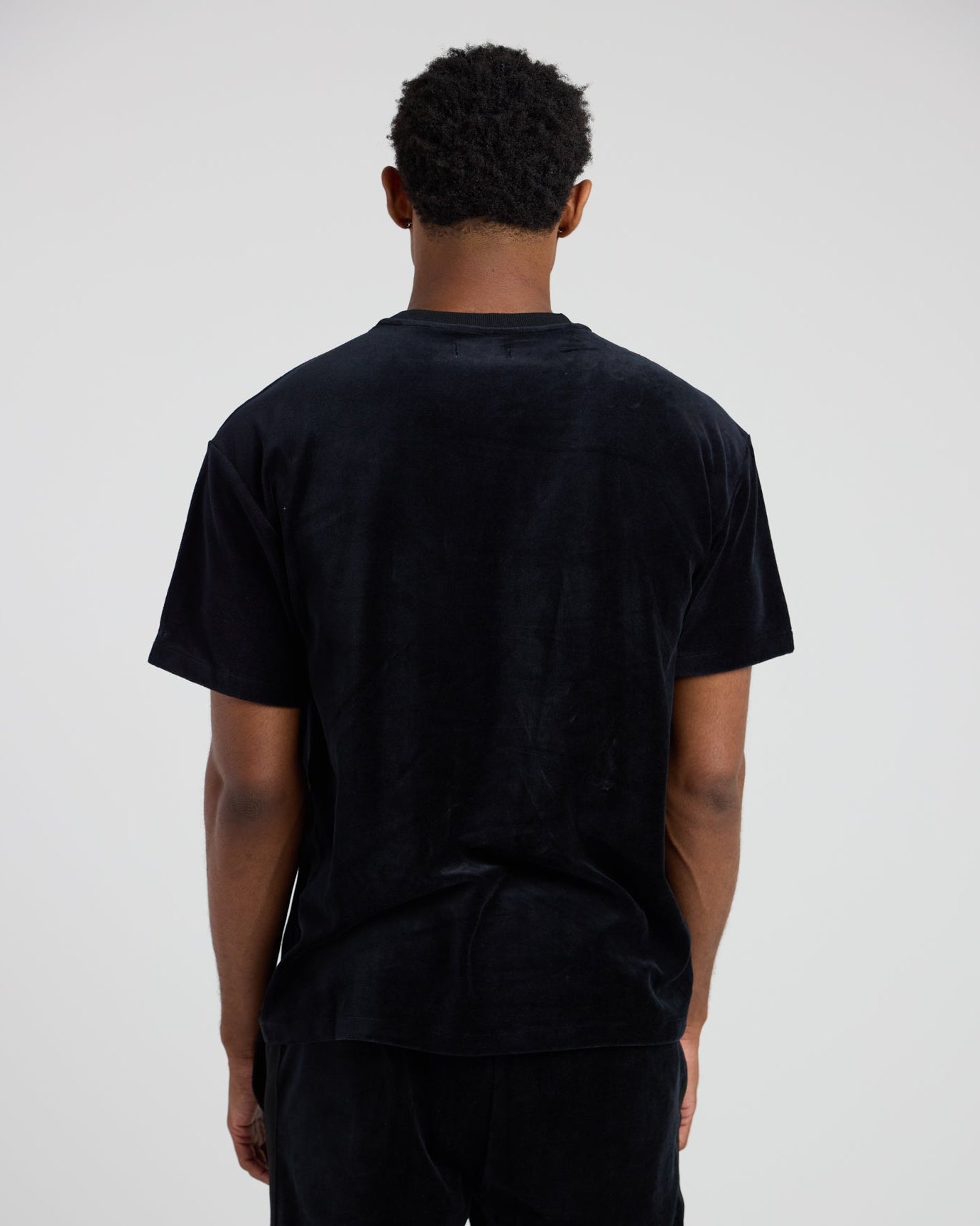Velour Short Sleeve Tee-TENORE