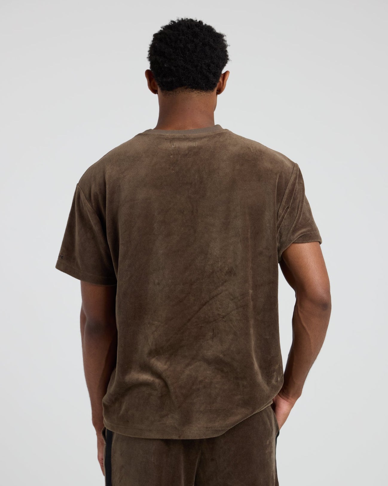 Velour Short Sleeve Tee-TENORE