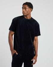 Velour Short Sleeve Tee-TENORE